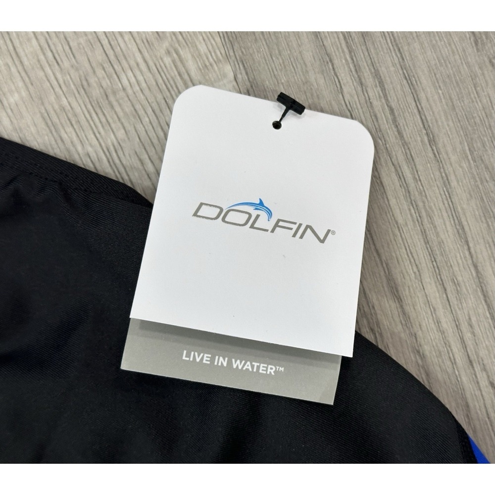 NWT Dolfin Women's Solid Performance Back One Piece Swimsuit, Size 30 (xs) Black - Picture 3 of 11